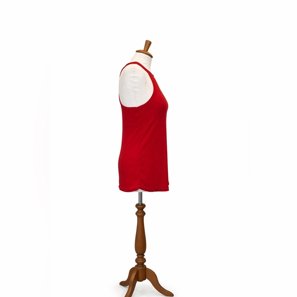 Free People Intimately Ribbed Racerback Tank Top Red Stretch Layering NWOT - Picture 4 of 7